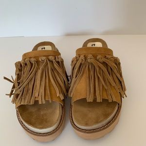 Suede sandals